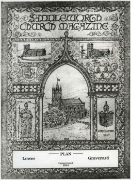 St Chad’s Church, Saddleworth. Plan and key to Graves in the Lower Graveyard